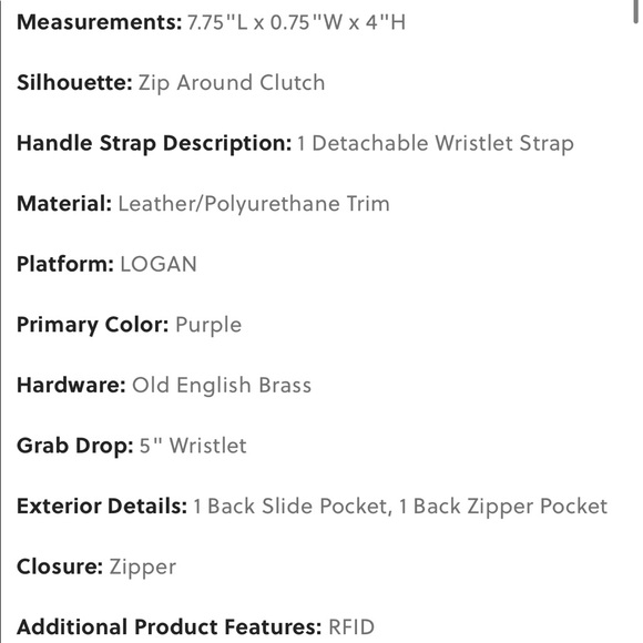 Cell Phone Logan RFID Clutch Leather Fossil Wallet Card Holder Check Book Bill - Picture 14 of 16